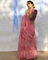 Pink Bouquet Hand Block Printed Cotton Saree